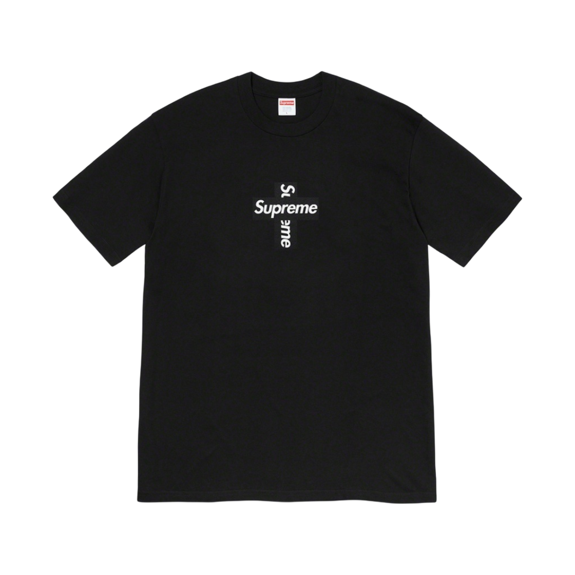 슈프림 크로스 박스로고 티셔츠 블랙 - 20FW