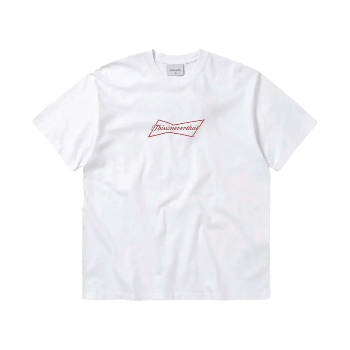 디스이즈네버댓 x 버드와이저 앰프 로고 티셔츠 화이트