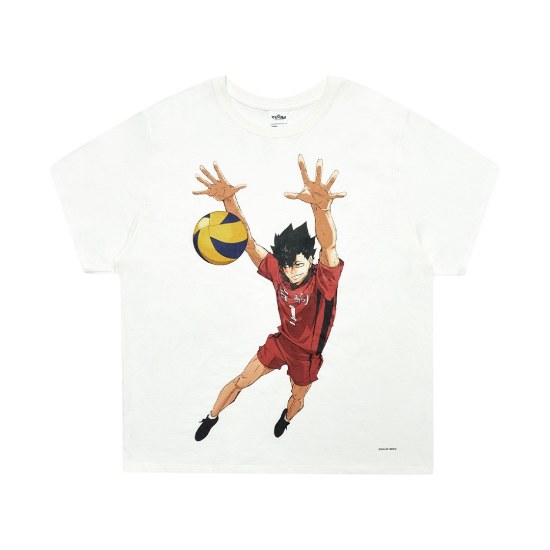 이어스트 x 하이큐!! 익스텐션 티셔츠 테츠로(EERST x HAIKYU!! Extension HF T-shirt White Tetsuro)