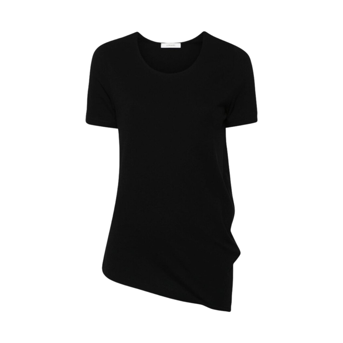 TO1177-LJ1019-999 (W) Lemaire Twisted T-Shirt Black