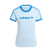 (W) Adidas Graphic Badge Slim 3S T-Shirt Clear Sky - US Sizing