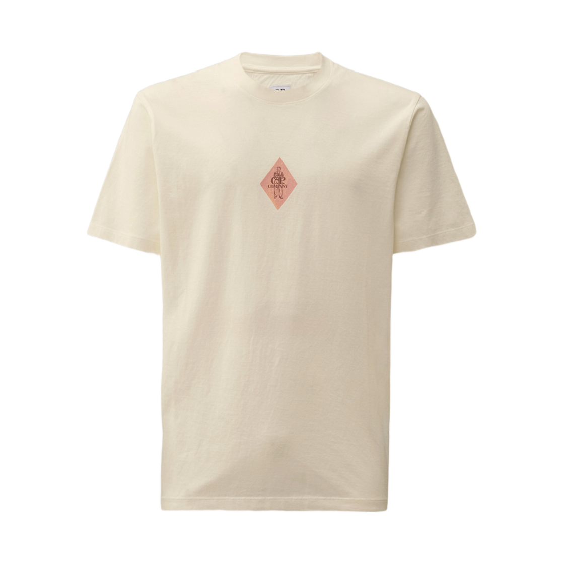 18CMTS144A006586W103 C.P. Company 30/1 Jersey British Sailor Logo T-Shirt Gauze White - 25SS