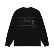 Stussy Smooth International LS T-Shirt Black