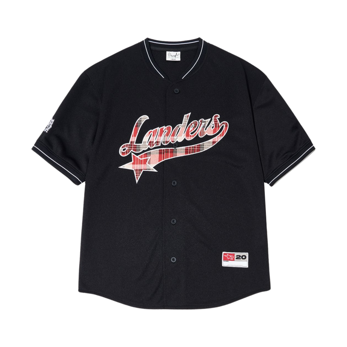 SSG 랜더스 x 피뎁트 메쉬 베이스볼 셔츠 블랙 (논 마킹 버전)(SSG Landers x Phypsdept Mesh Baseball Shirt Black (Non Marking Ver.))
