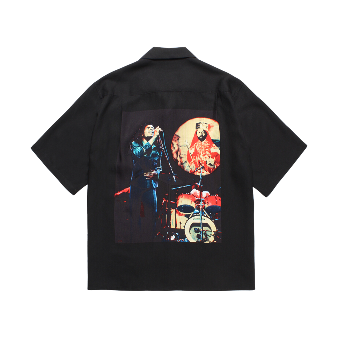 4888 Wacko Maria x Bob Marley Hawaiian Shirt Black