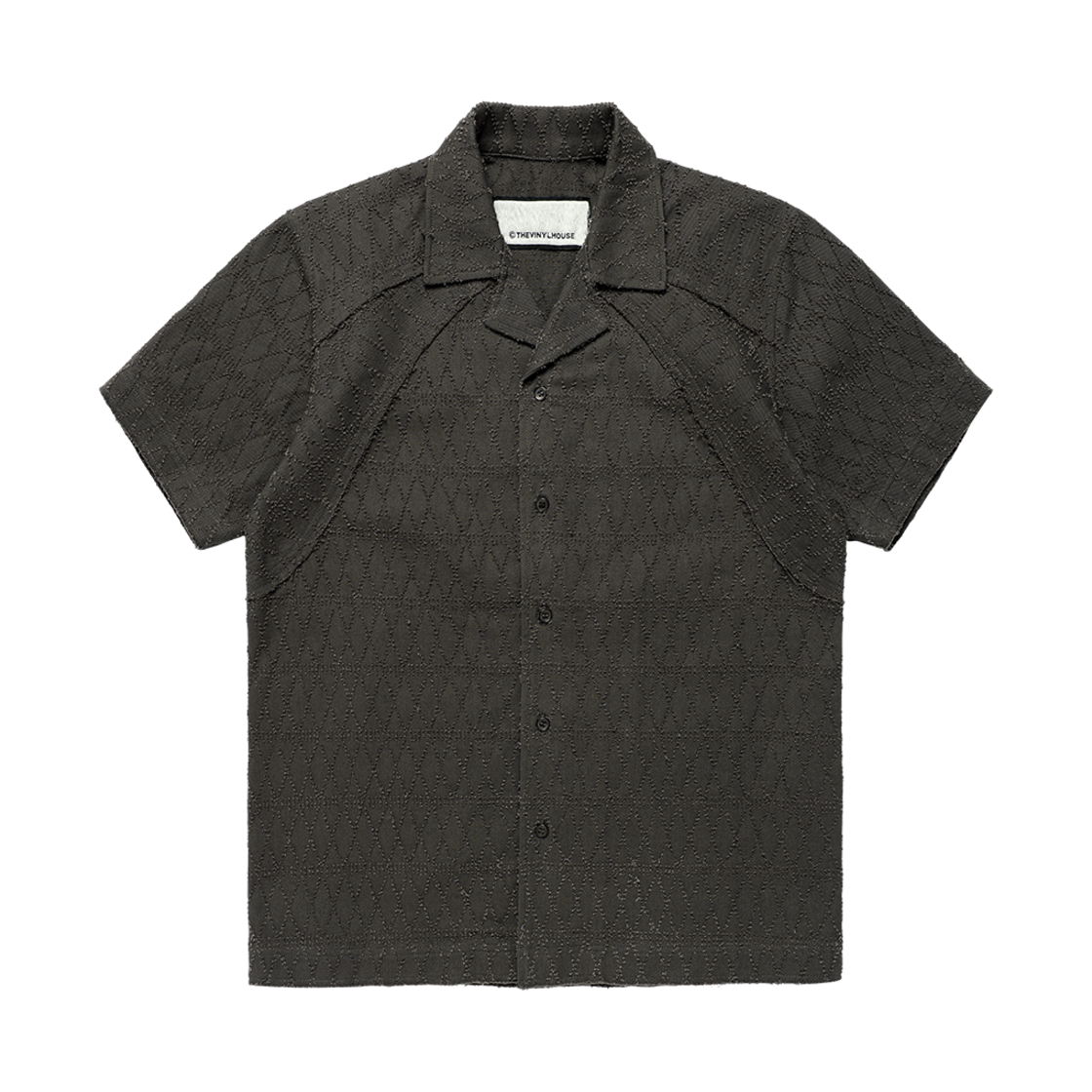 더바이닐하우스 텍스처 체크 셔츠 차콜(Thevinylhouse Texture Check Shirts Charcoal)