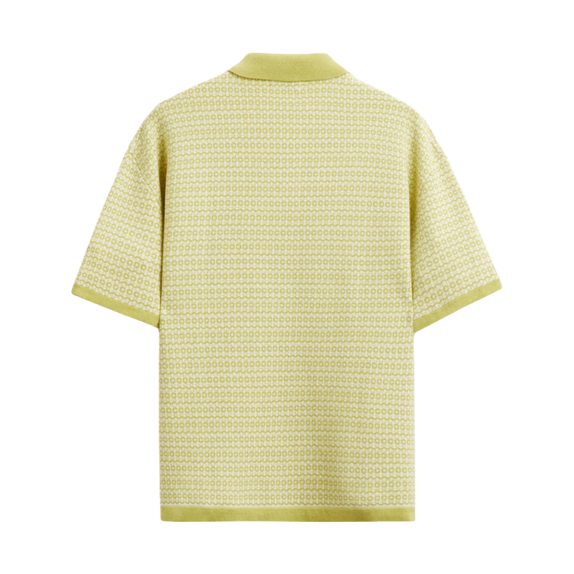 자라 지오메트릭 자카드 니트 폴로 셔츠 워시드 그린(Zara Geometric Jacquard Knit Polo Shirt Washed Green) - 2