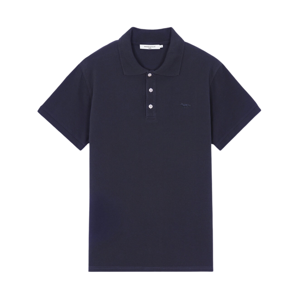 메종 키츠네 토날 폭스 패치 클래식 폴로 네이비(Maison Kitsune Tonal Fox Patch Classic Polo Navy) - 1