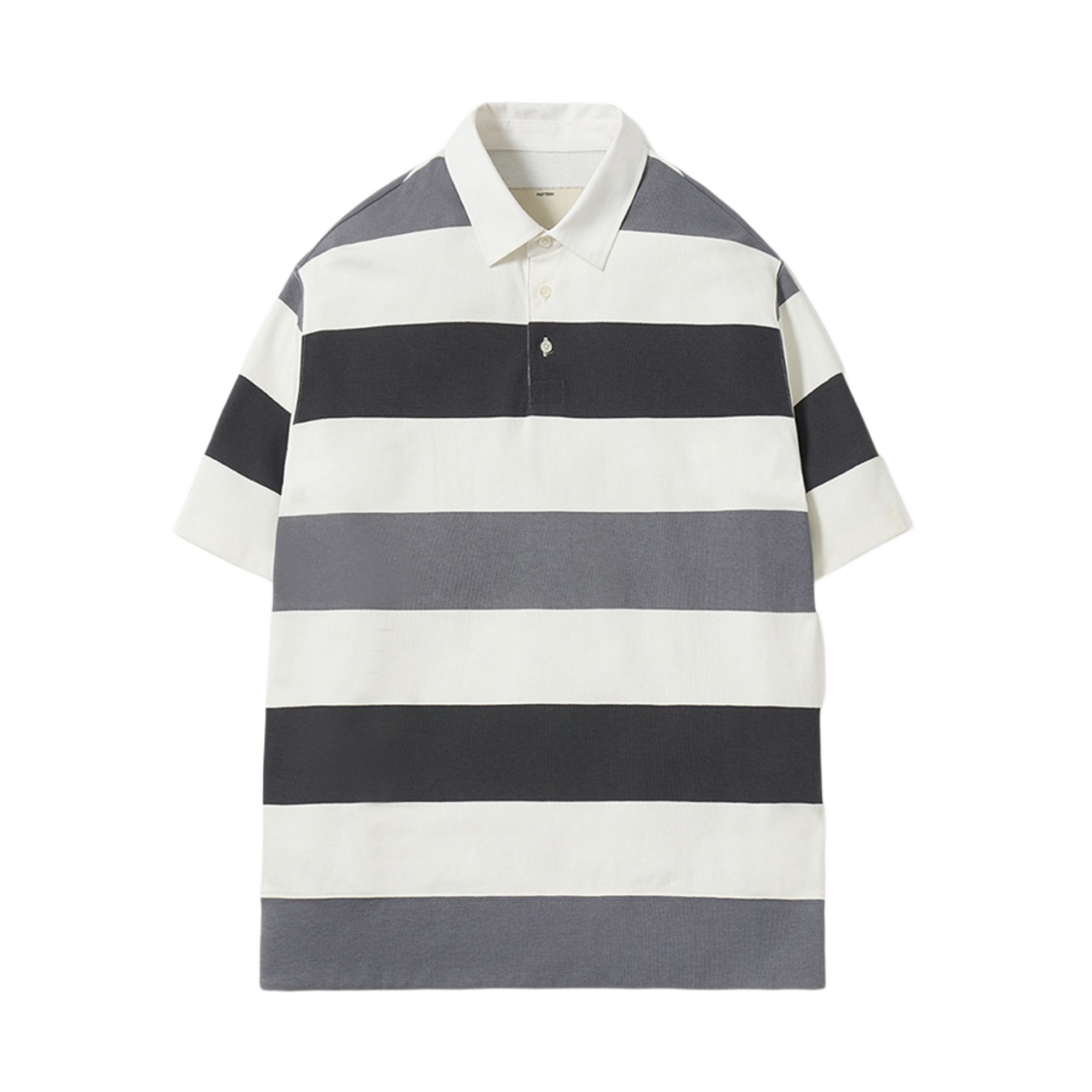 포터리 숏 슬리브 럭비 티셔츠 스트라이프 차콜(Pottery Short Sleeve Rugby T-Shirt Stripe Charcoal) - 1