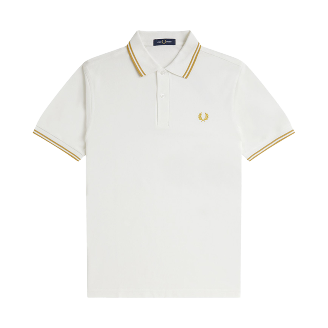 프레드페리 M3600 트윈 팁 프레드페리 셔츠 스노우화이트/허니콤(Fred Perry Twin Tipped Fred Perry Shirt Snow White/Honeycomb)