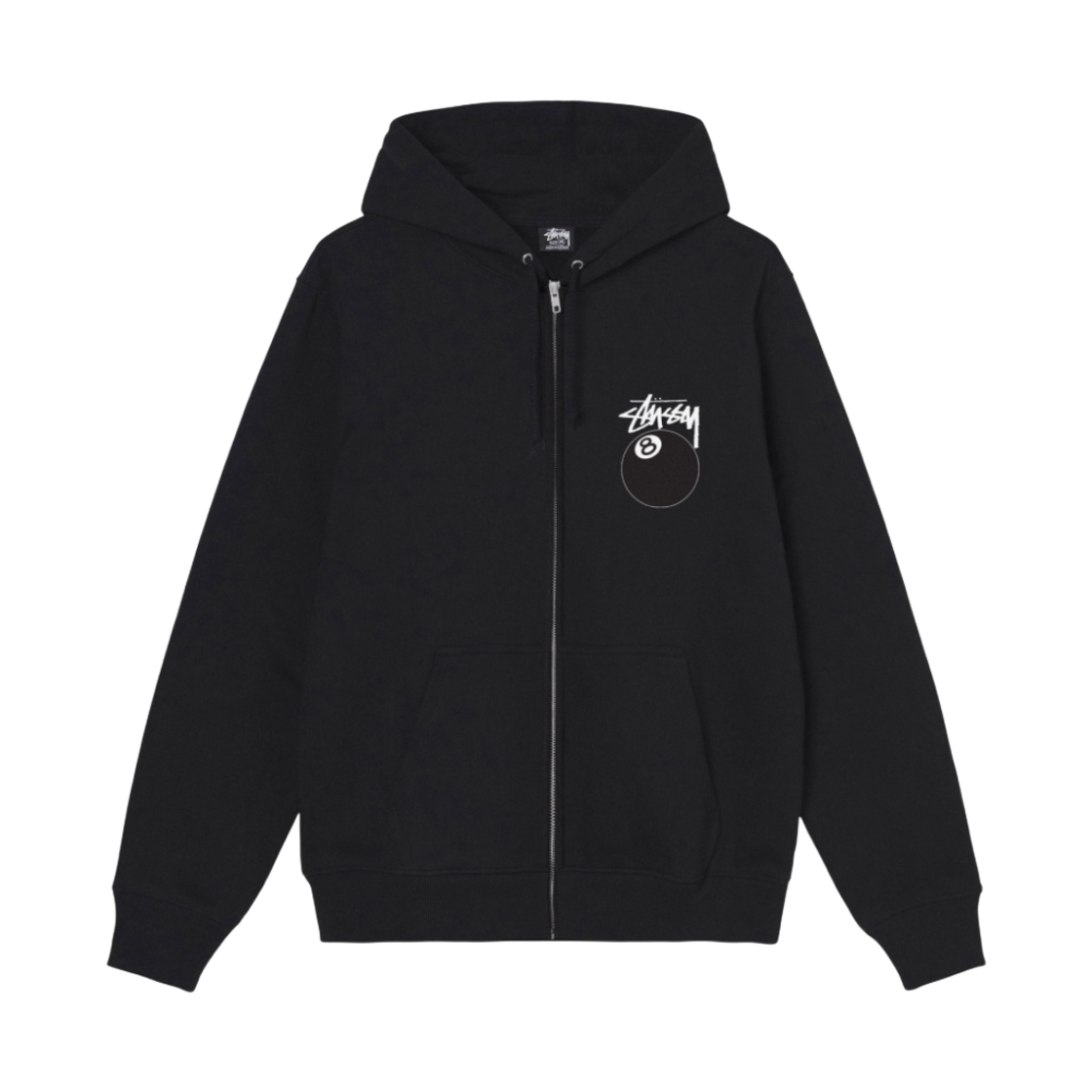 스투시 8볼 후드 집업 블랙 - 22FW(Stussy 8 Ball Zip Hoodie Black - 22FW)