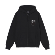 Stussy 8 Ball Zip Hoodie Black - 22FW