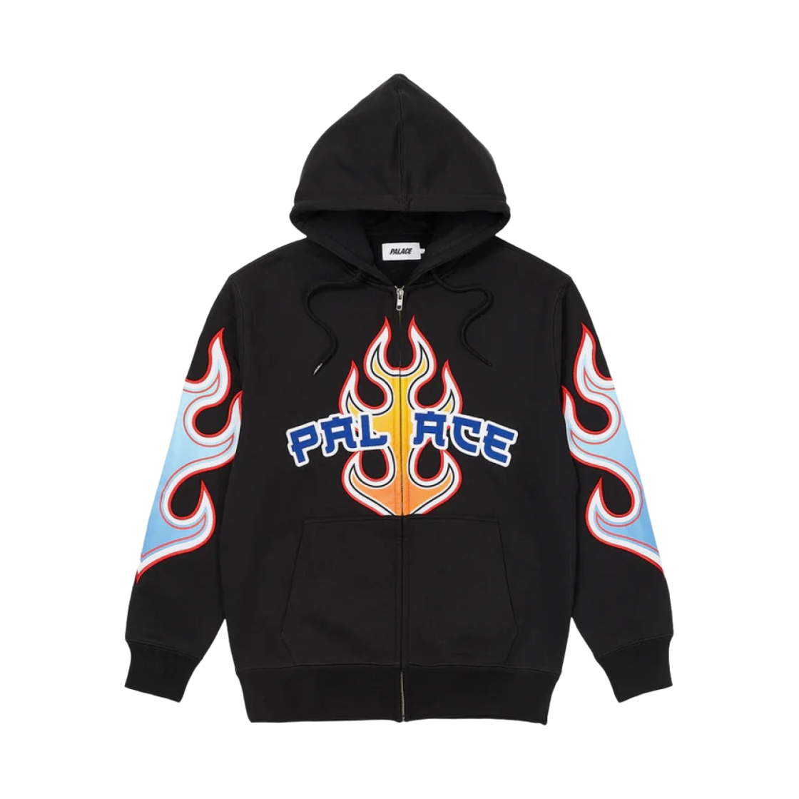 팔라스 플레임 후드 집업 블랙 - 22FW(Palace Flame Zip hood Black - 22FW) - 1