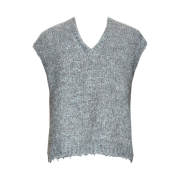 Wooyoungmi Hairy Knit Vest Gray - 23FW