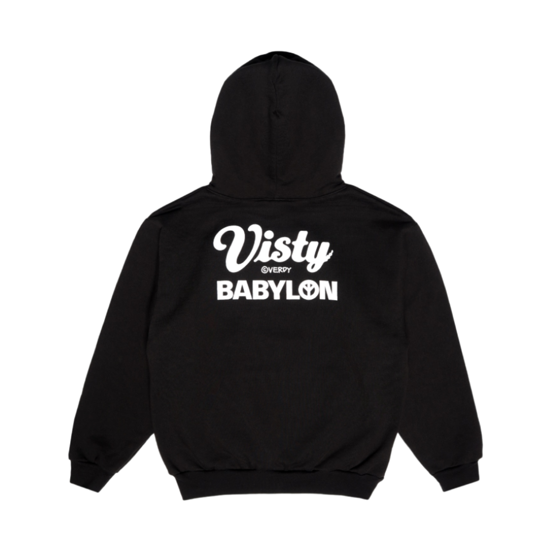 베르디 비스티 x 바빌론 후드 블랙(Verdy Visty x Babylon Hoodie Black)