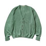 Kapital 10G Eco Knit Elbow Coneybowy Short Cardigan Green