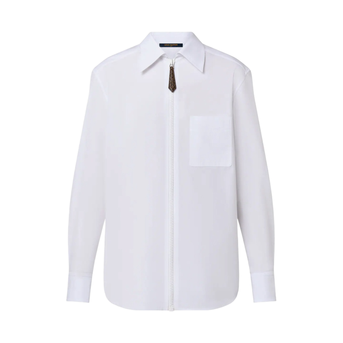 (W) 루이비통 오버사이즈 지퍼 셔츠 화이트((W) Louis Vuitton Oversized Zipper Shirt White) - 1