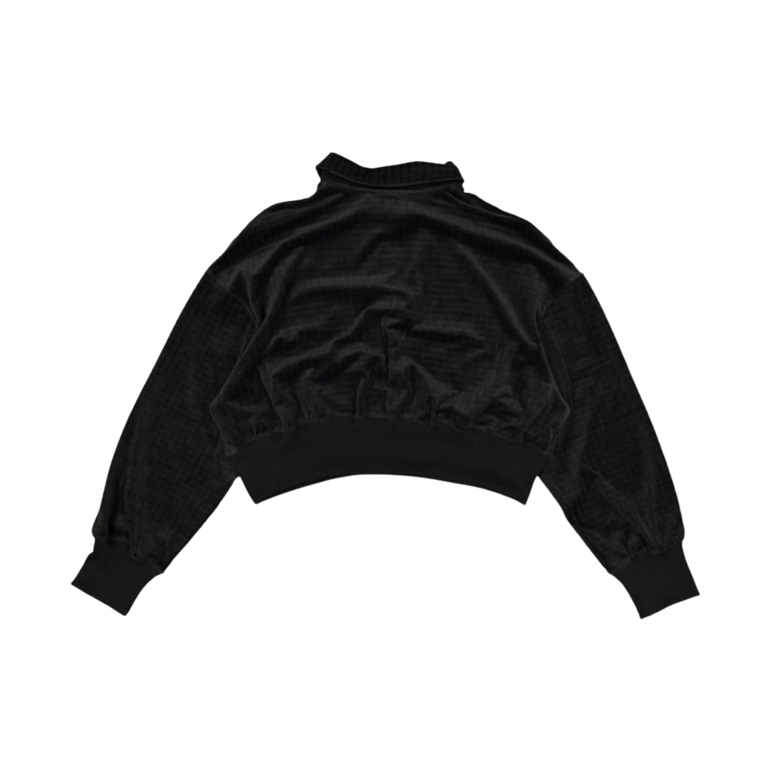 (W) 나이키 NSW 벨루어 폴로 블랙 - US/EU((W) Nike NSW Velour Polo Black - US/EU) - 2