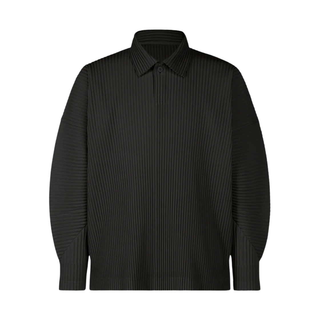 옴므 플리세 이세이 미야케 플리츠 MC 어거스트 폴로 블랙(Homme Plisse Issey Miyake Pleats MC August Polo Black)