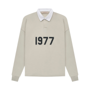 Essentials 1977 Rugby Long Sleeve Polo Wheat - 22SS