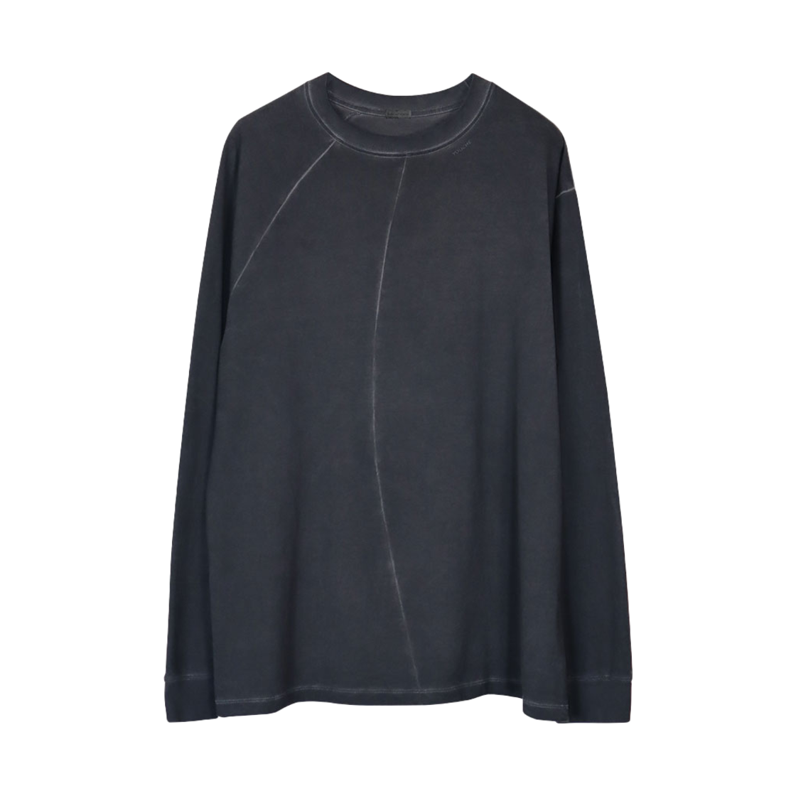 YPA24AWLSBK Youche AR Asymmetry Long Sleeve Washed Black