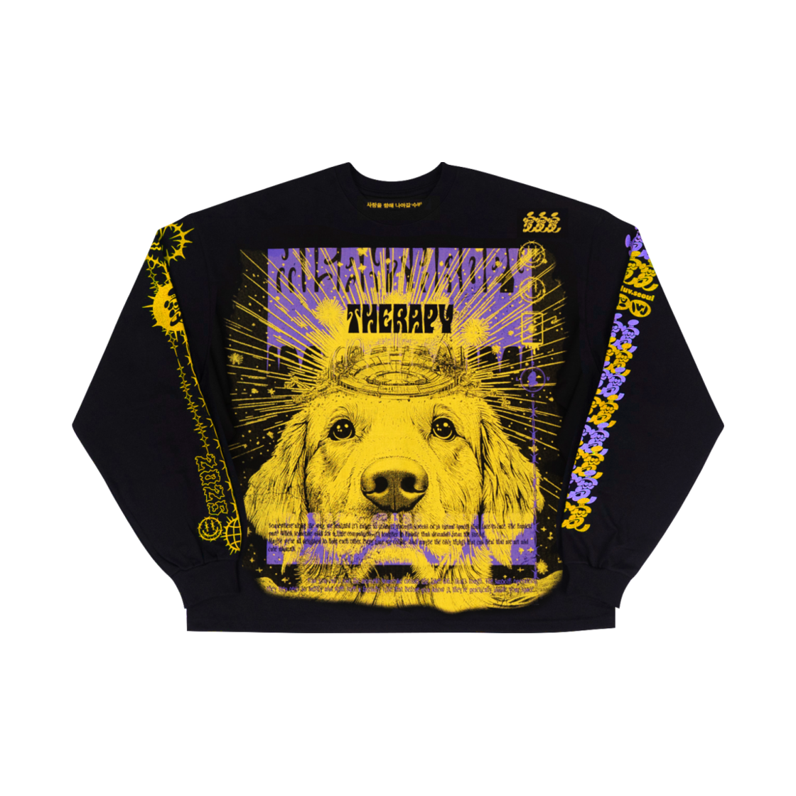 P0000MCB LUVLUVLUV MT Long Sleeve Top Retriever BK