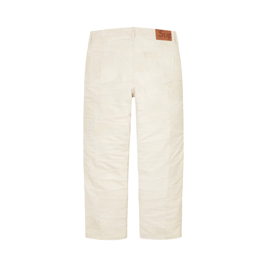 슈프림 패치워크 레더 5-포켓 진 화이트 - 23SS(Supreme Patchwork Leather 5-Pocket Jean White - 23SS) - 2