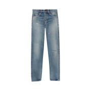 (W) Saint Laurent Slim Fit Jeans in Denim Santa Monica Blue