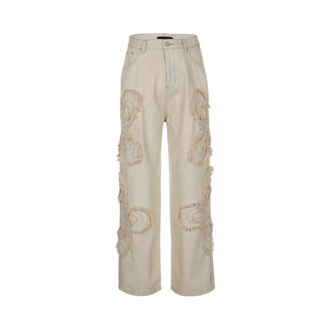 써저리 클로버 로고 패치 진 크림(Surgery Clover Logo Patch Jeans Cream)