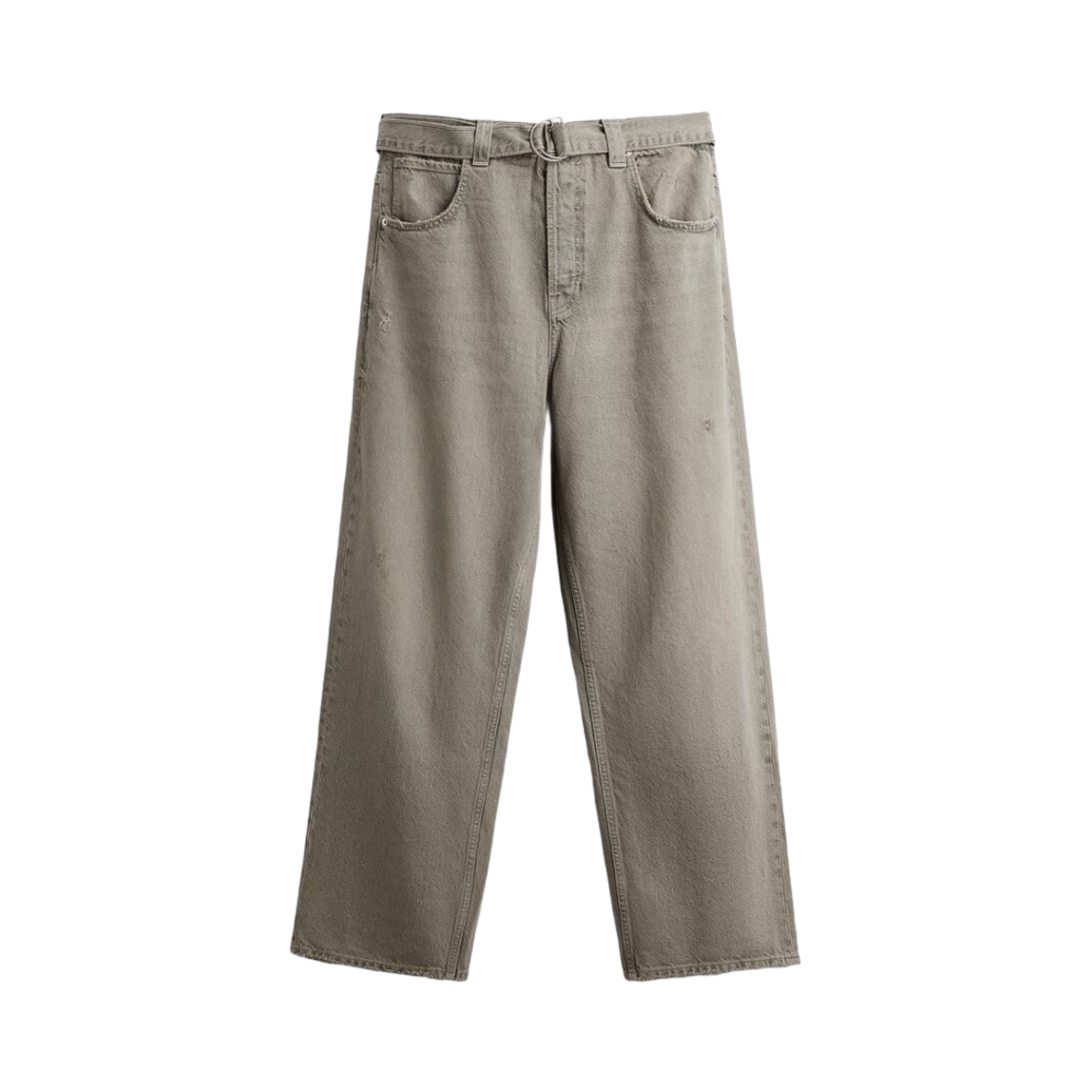 6688/350/819 Zara Belted Baggy Jeans Blue Grey