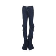 Ottolinger Women Woven Denim Drape Pants Blue