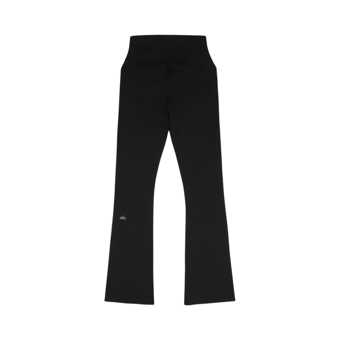 (W) 알로 요가 에어브러쉬 하이 웨이스트 부츠컷 레깅스 블랙((W) Alo Yoga Airbrush High Waist Bootcut Leggings Black) - 2
