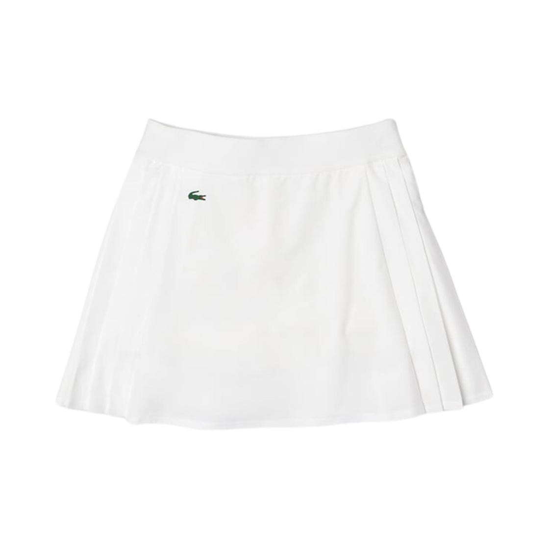 JF9433-53GNY (W) Lacoste Side Pleats Skirt White