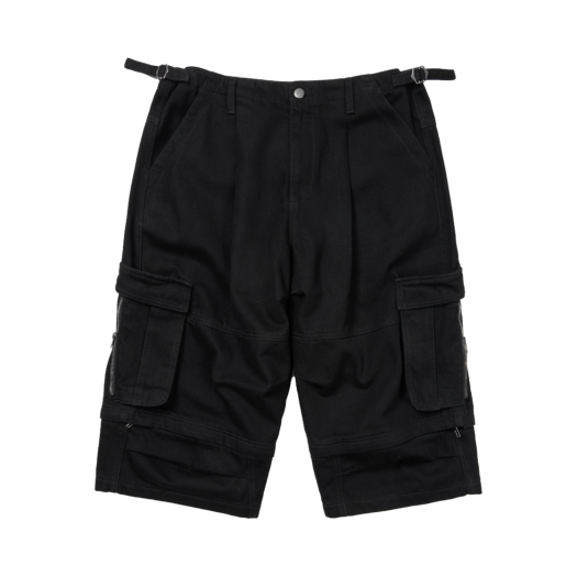 ET2502SO05BK ETCE Side Cargo Zipper Shorts Black