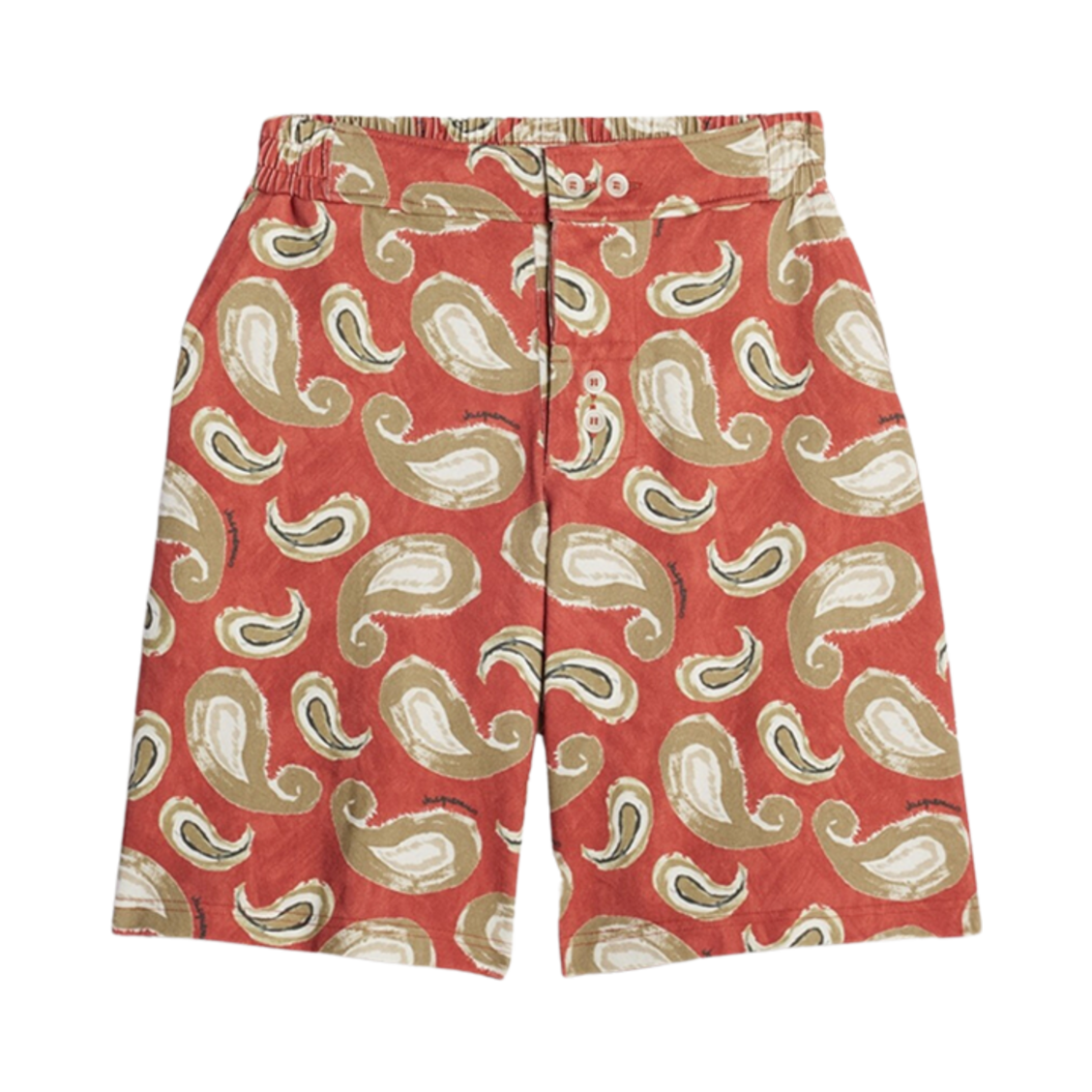 자크뮈스 르 숏 핑고 페이즐리 쇼츠 프린트 페이즐리 레드(Jacquemus Le Short Pingo Paisley Shorts Print Paisley Red) - 1