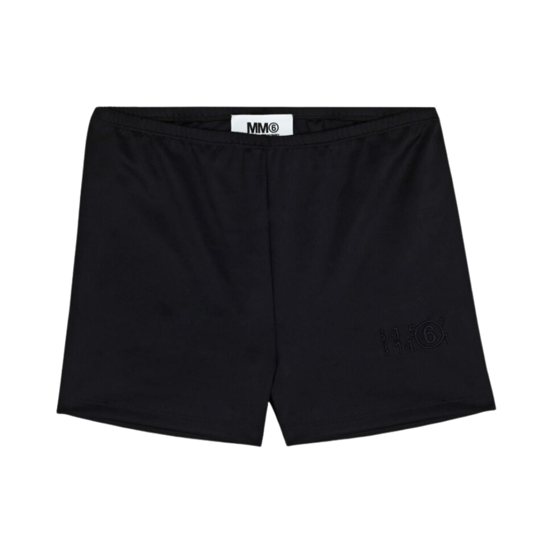S52MU0091S24477900 (W) MM6 Maison Margiela Basic Shorts Black