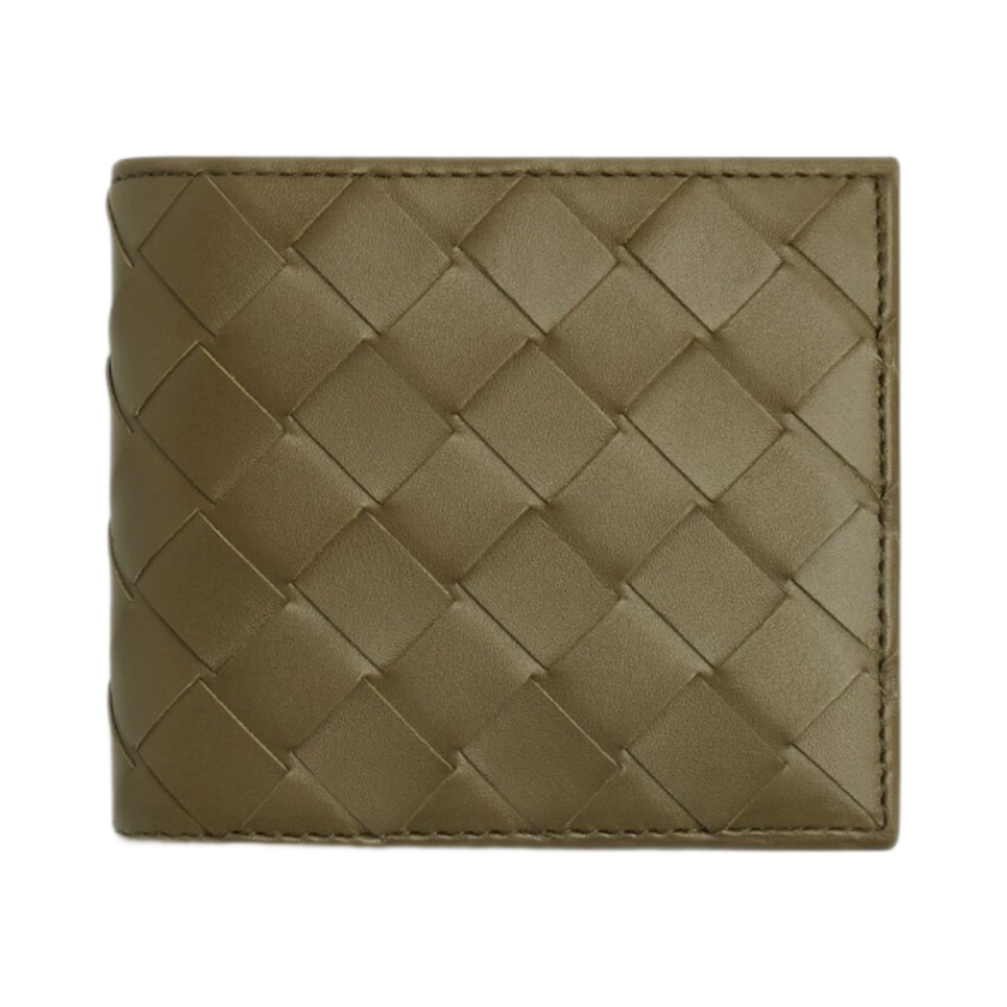보테가 베네타 인트레치아토 코인 반지갑 머드(Bottega Veneta Intrecciato Bi-Fold Wallet with Coin Purse Mud) - 1