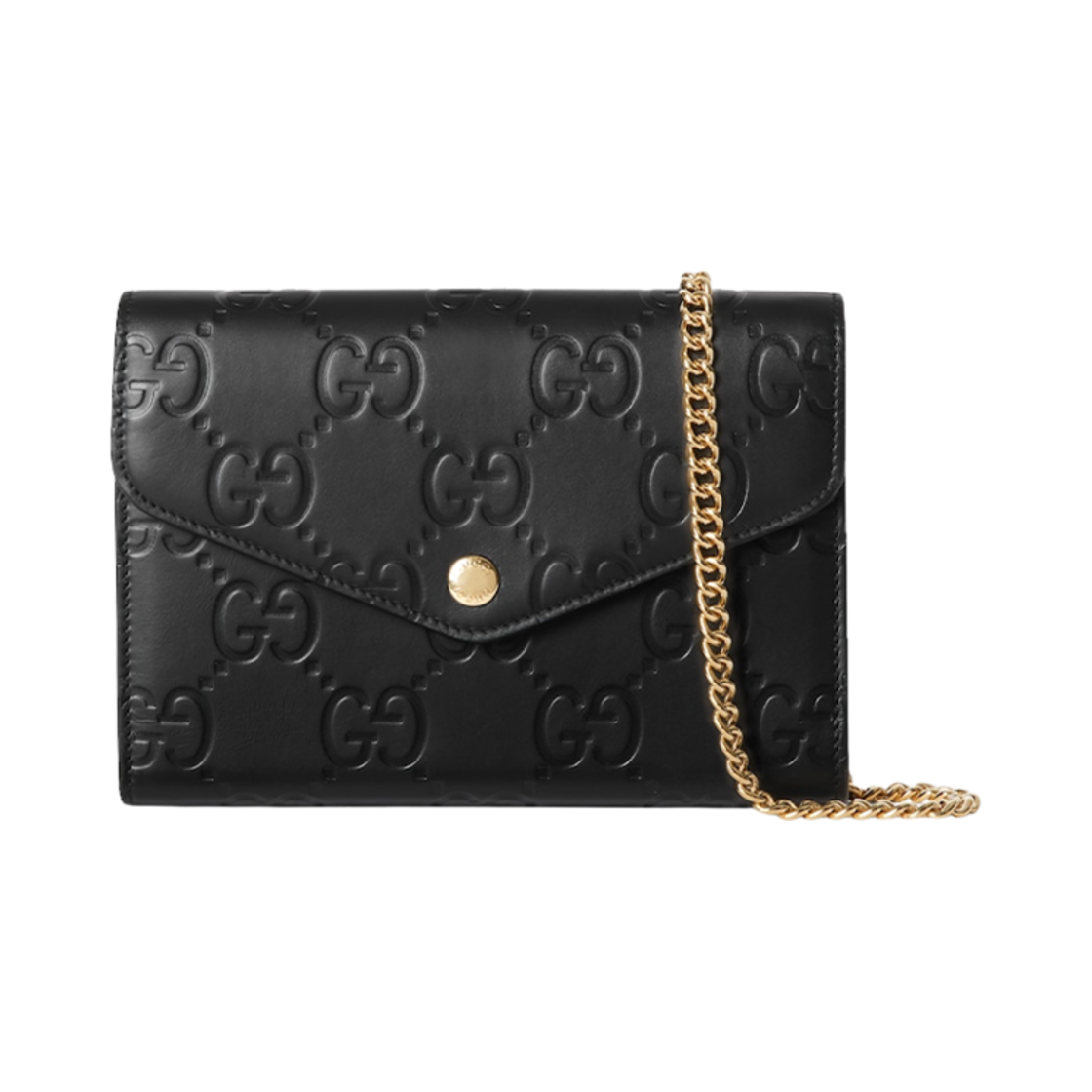 781555-AADLO-1000 Gucci GG Chain Wallet Black
