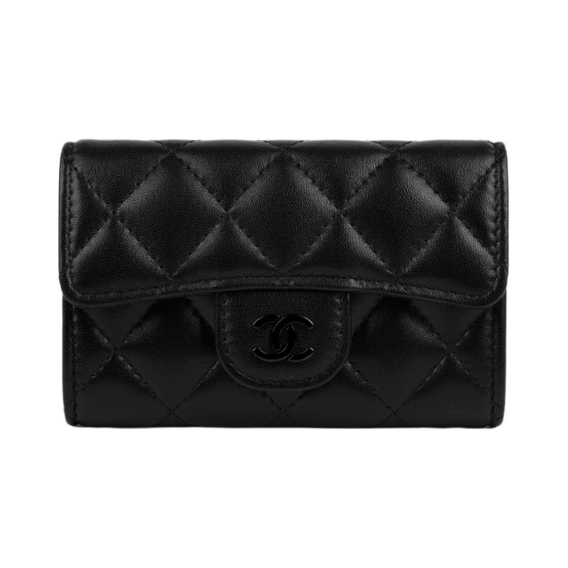 샤넬 클래식 카드 홀더 램스킨 & 블랙 메탈 블랙(Chanel Classic Card Holder Lambskin & Black Black)