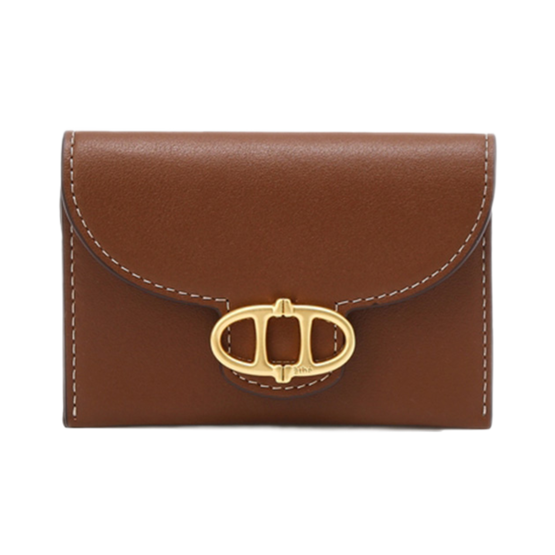 아떼바네사브루노 레더 플랩 아코디언 카드지갑 브라운(Athe Vanessabruno Leather Flap Accordion Card Wallet Brown)