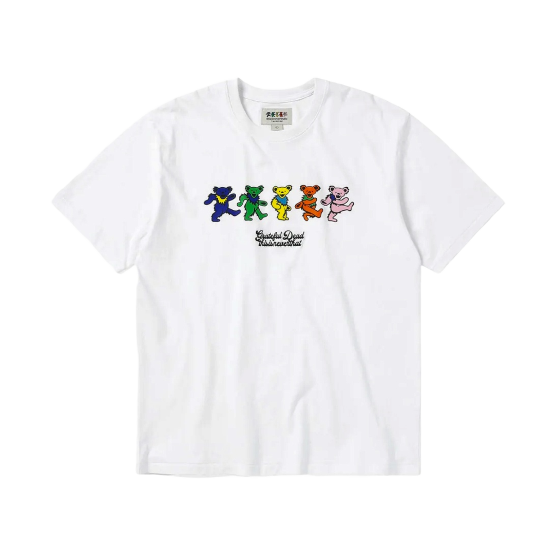 디스이즈네버댓 x 그레이트풀 데드 댄싱 베어 티셔츠 화이트(Thisisneverthat x Grateful Dead Dancing Bears T-Shirt White)