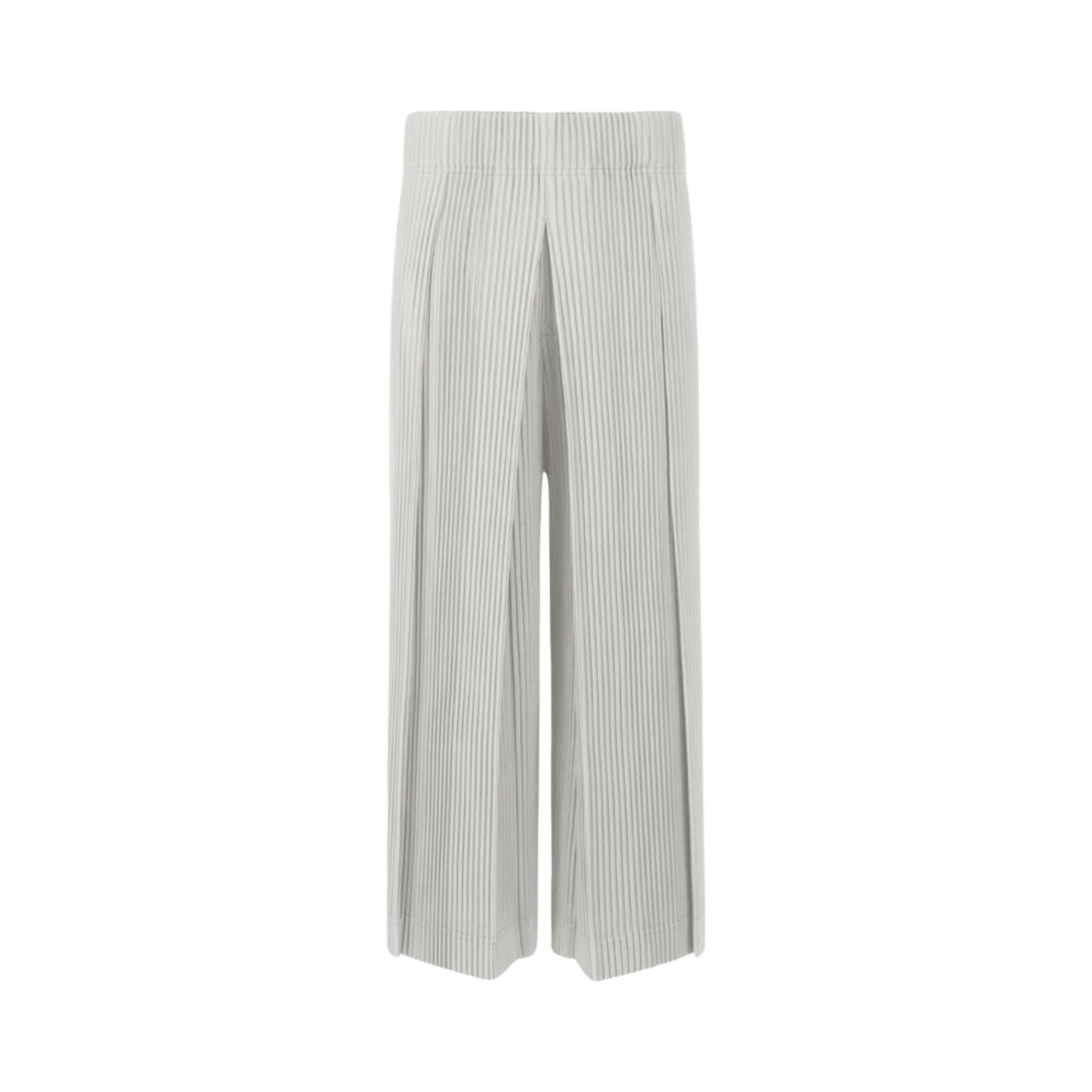 옴므 플리세 이세이 미야케 턱 와이드 팬츠 라이트 그레이(Homme Plisse Issey Miyake Tucked Wide Pants Light Gray) - 1