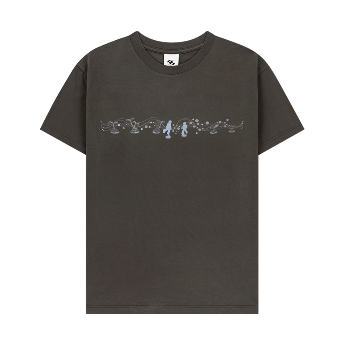 산산기어 그린 서큘러 티셔츠 브라운