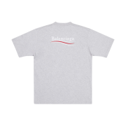 Balenciaga Political Campaign Large Fit T-Shirt Grey Silver