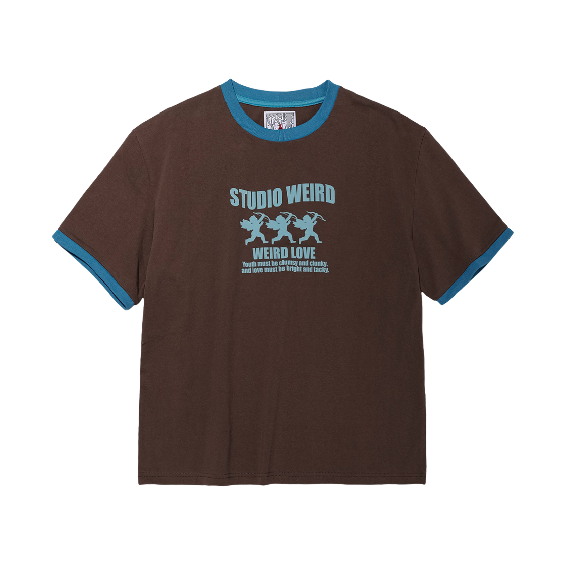 스튜디오위어드 큐피드 링거 티셔츠 브라운(STUDIO WEIRD Cupid Linger T-shirt Brown) - 1