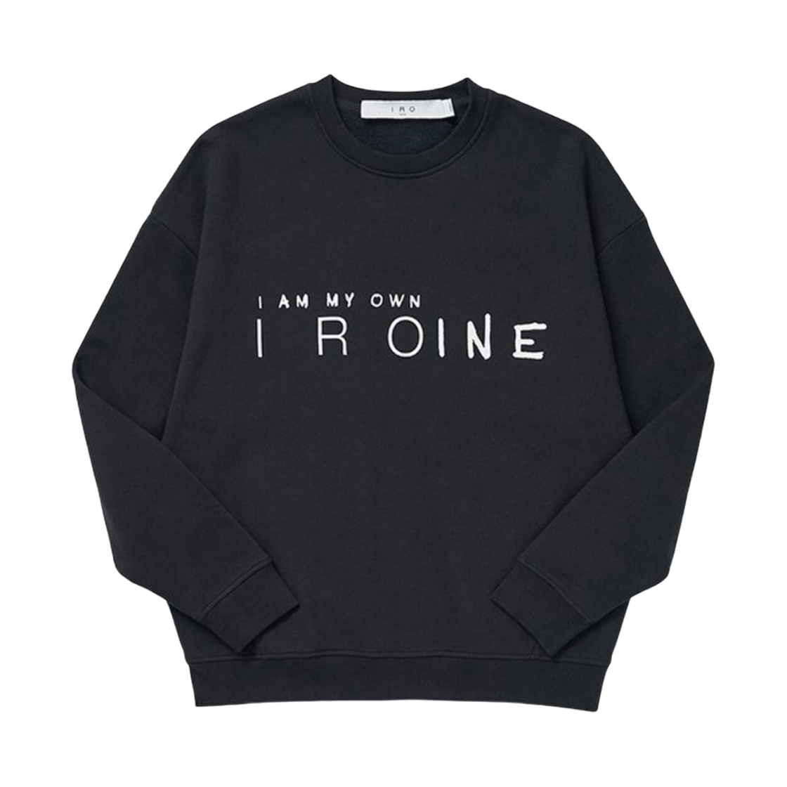 (W) 이로 툴리 라운드넥 로고 스웨트셔츠 블랙((W) Iro Tulli Round-Neck Logo Sweatshirt Black)