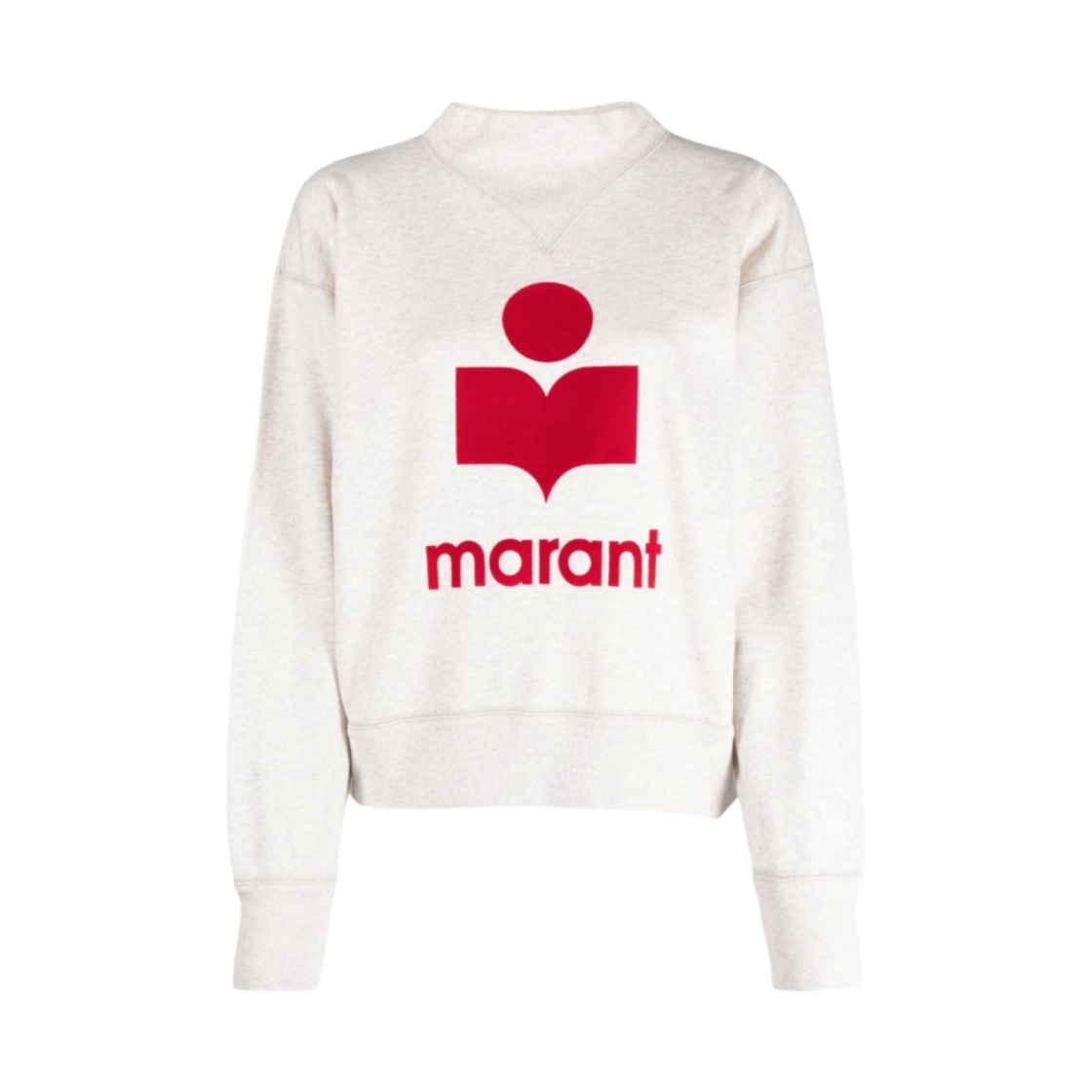 (W) 이자벨 마랑 모비 로고 스웨트셔츠 에크루 레드 - 23SS((W) Isabel Marant Moby Logo Sweatshirt Ecru Red - 23SS) - 1