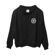 Punch Drunk Parties Oversized Collar SweatShirt BLACK