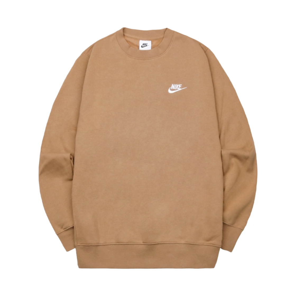 나이키 NSW 클럽 플리스 크루 스웨트셔츠 다크 드리프트우드 - US/EU(Nike NSW Club Fleece Crew Sweatshirt Dark Driftwood - US/EU) - 1