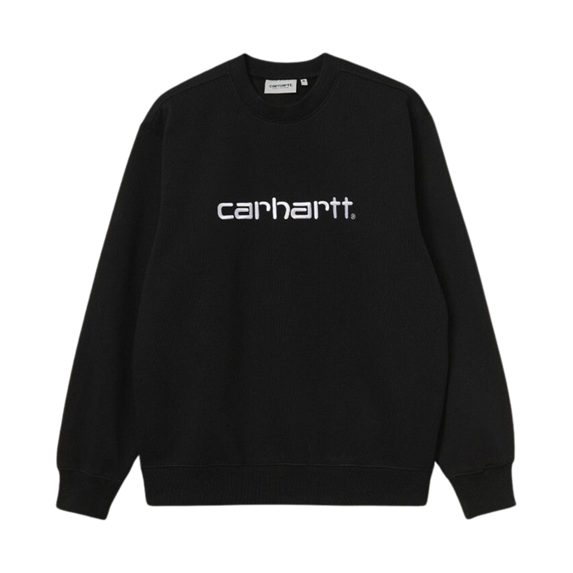 칼하트 WIP 칼하트 스웨트셔츠 블랙 화이트(Carhartt WIP Carhartt Sweatshirt Black White)